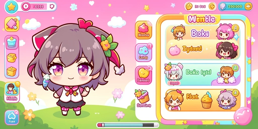 Tangkapan layar memperlihatkan karakter dalam game TOTO777.